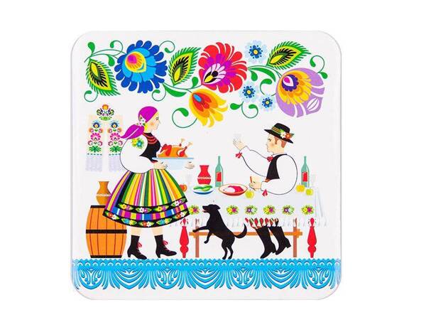 Folkstar - Cork FOLK CUP COASTER LOWICZ WEDDING - TOAST /13583/ 5901845110495