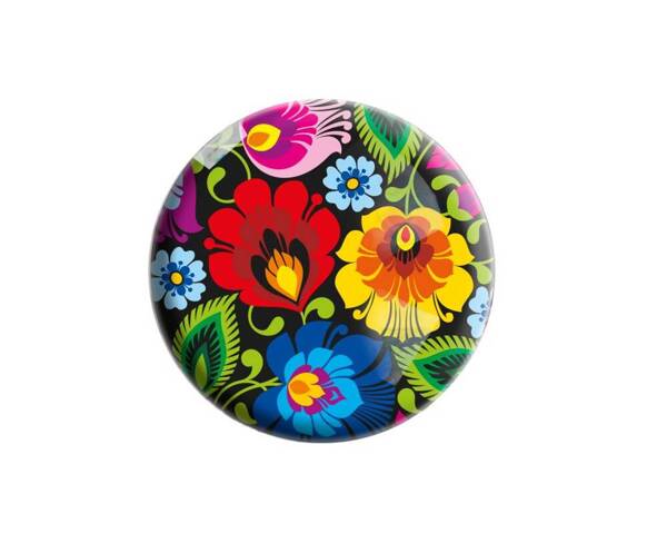 Folkstar - FOLK ROUND  MAGNET LOWICZ BLACK /15838/ 5901845114240