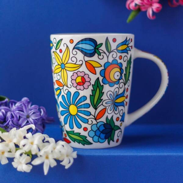 Folkstar -'JACEK' MUG - KASHUBIAN PATTERN 420 ml /25400/ 5901845135627