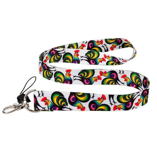 Folkstar - LANYARD FOLK - ŁOWICZ ROOSTERS 2 CM /13509/ 