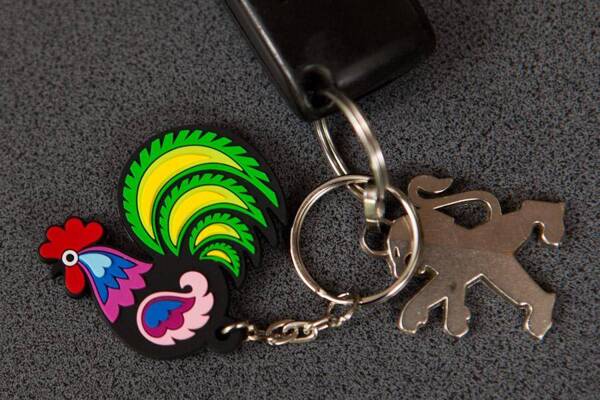 Folkstar - RUBBER KEYCHAIN - ŁOWICZ ROOSTER /13592/ 5901845105057