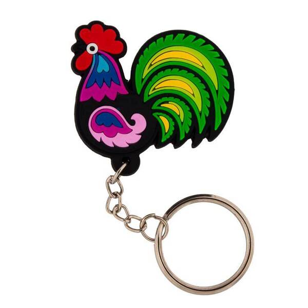 Folkstar - RUBBER KEYCHAIN - ŁOWICZ ROOSTER /13592/ 5901845105057