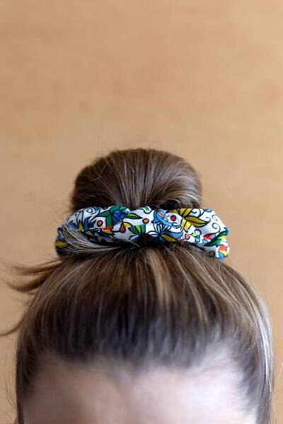 HAIR TIE/SCRUNCHIE - OPOLE PATTERN /23205/ 5901845130400